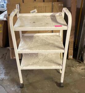 NAME: 3-TIER METAL CART ON CASTERS