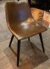 DESCRIPTION: (4) MODERN LEATHER DINING CHAIRS- BROWN THIS LOT IS: SOLD BY THE PIECE QTY: 4