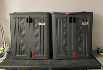 NAME: (2) SUNCAST COMMERCIAL GARAGE CABINETS