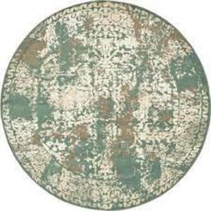 NAME: NEW Tuareg Mirage Green 8' 0 x 8' 0 Round Rug