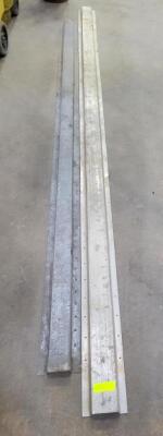 DESCRIPTION: (2) ALUMINUM TRAILER PARTS SIZE: APPROX 8' QTY: 1