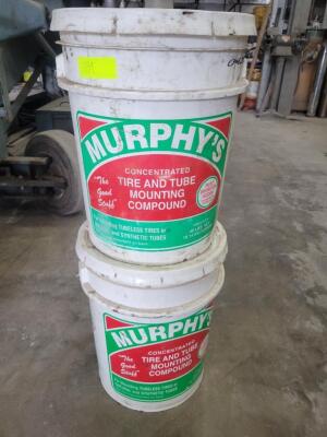 DESCRIPTION: APPROX 2 GALLONS OF MURPHYS TIRE AND TUBE MOUNTING COMPOUND QTY: 1