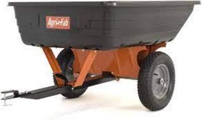 (1) 2 WHEEL POLY DUMP CART