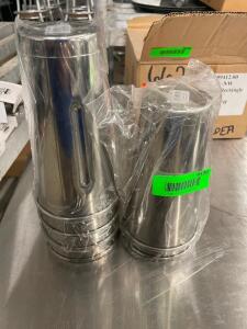 DESCRIPTION: (5) 16 OZ STAINLESS MIXING CUPS THIS LOT IS: SOLD BY THE PIECE QTY: 5