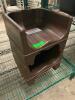 DESCRIPTION: (2) BROWN PLASTIC BOOSTER SEATS THIS LOT IS: SOLD BY THE PIECE QTY: 2