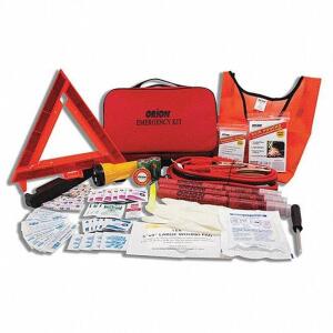 (1) ROADSIDE EMERGENCY KIT WITH WARNING TRIANGLE