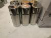 DESCRIPTION: (10) STAINLESS SALT AND PEPPER SHAKERS THIS LOT IS: SOLD BY THE PIECE QTY: 10 - 2