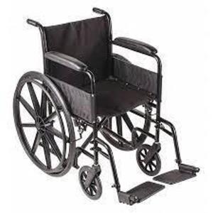 (1) WHEELCHAIR WITH FIXED ARMREST