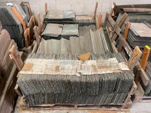 (6) - PALLETS OF EVERGREEN SLATE ROOFING TILE / MATERIAL - SPLENDOR BLEND FINISH