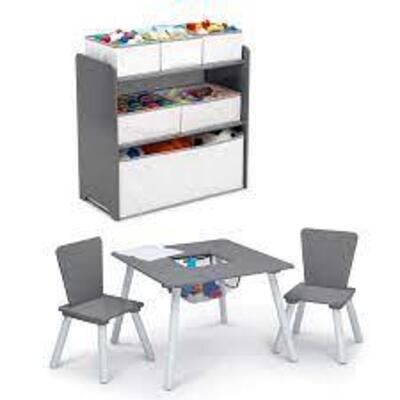 (1) PLAYROOM SET TABLE, CHAIR , ORGANIZER FUN