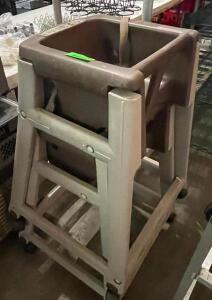 DESCRIPTION: (2) PLASTIC HIGH CHAIRS THIS LOT IS: SOLD BY THE PIECE QTY: 2