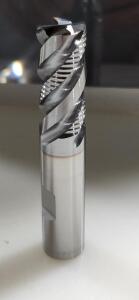 (4) SOLID CARBIDE CORNER CHAMFER ROUGHING & FINISHING END MILL