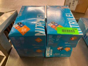 DESCRIPTION: (4) BOXES OF NITRLE MEDIUM GLOVES ADDITIONAL INFORMATION 1OO PER BOX. THIS LOT IS: SOLD BY THE PIECE QTY: 4