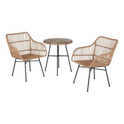 DESCRIPTION (1) MAINSTAY'S BRAYHILL BISTRO PATIO FURNITURE SET BRAND/MODEL LV-1286 ADDITIONAL INFORMATION NATURE/3-PIECE/RETAILS AT $224.97 SIZE 25"W