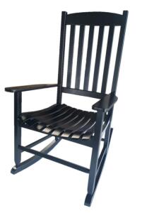 DESCRIPTION (1) MAINSTAYS OUTDOOR WOOD PORCH ROCKING CHAIR BRAND/MODEL MS11-301-004-02 ADDITIONAL INFORMATION BLACK/WOOD/RETAILS AT $97.00 SIZE 34"L X