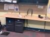 MULTI PIECE OFFICE L-SHAPED DESK SETUP - 6