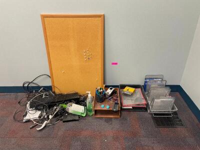 LARGE ASSORTMENT OF OFFICE SUPPLIES AND EQUIPMENT