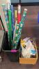 LARGE ASSORTMENT OF GIFT WRAP AND ROOM DECORATIONS