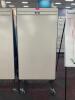 67" DOUBLE SIDED ROLLING DRY ERASE BOARD / TAK BOARD - 2