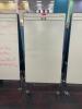 67" DOUBLE SIDED ROLLING DRY ERASE BOARD / TAK BOARD - 2