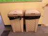 (2) PLASTIC COMMERCIAL TRASH RECEPTACLES - 4