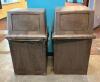 (2) PLASTIC COMMERCIAL TRASH RECEPTACLES - 2