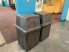 (2) PLASTIC COMMERCIAL TRASH RECEPTACLES - 4