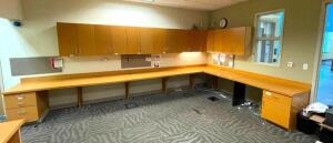 COMPLETE OFFICE DESK AND CABINET UNIT