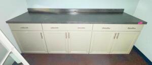 96" X 24" CABINET SET W/ GRANITE TOP