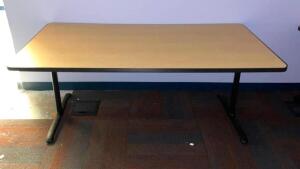 72" X 36" WOODEN DESK