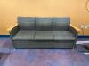 6' DECORATIVE COUCH W/ WOODEN ARMRESTS - 3