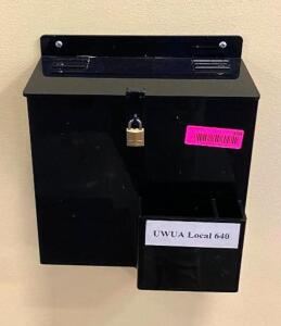 WALL MOUNTED SECURITY SLIP BOX