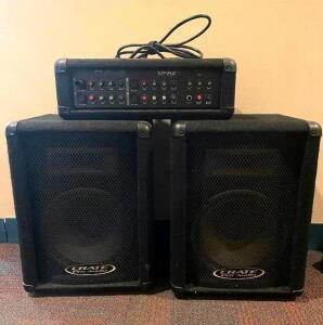 (3) - PC. CRATE PRO AUDIO SPEAKER AND CONTROLER SET