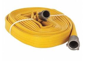 DESCRIPTION (1) JAFX4 ATTACK LINE FIRE HOSE BRAND/MODEL G56H15FX450N ADDITIONAL INFORMATION YELLOW/4-LAYER/268.39 SIZE 1-1/2"HOSE INSIDE DIA X 50'HOSE