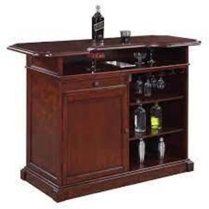 (1) HOME BAR SET WITH STORAGE