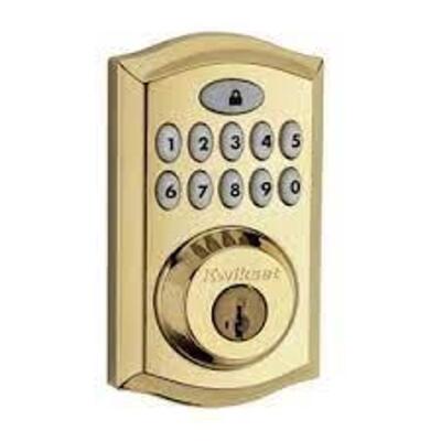 (1) DINGLE CYLINDER TOUCHPAD DEADBOLT