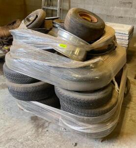 LARGE GROUP OF ASSORTED TIRES