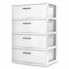 (1) 4 DRAWER WIDE WEAVE TOWER