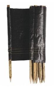 DESCRIPTION (2) TENAX POLYPROPYLENE SILT FENCE BRAND/MODEL 31900500 ADDITIONAL INFORMATION WOODEN STAKES/BLACK/RETAILS AT $46.59 EACH SIZE 2'HEIGHT X