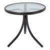 (1) ROUND GLASS PATIO TABLE