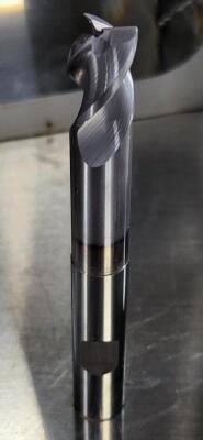 (4) SOLID CARBIDE EXTENDED REACH CORNER RADIUS END MILL