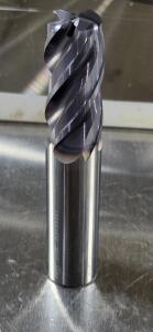 (2) 4 FLUTE SOLID CARBIDE CORNER RADIUS END MILL