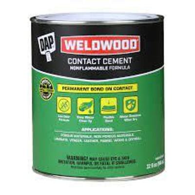 (2) LIQUID CONTACT CEMENT MULTIPURPOSE ADHESIVE