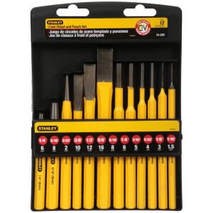 DESCRIPTION (1) STANLEY COLD CHISEL & PUNCH SET BRAND/MODEL 16-299 ADDITIONAL INFORMATION 10-PIECES/MISSING TWO PIECES/RETAILS AT $37.17 SIZE 8.7"L X