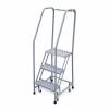 DESCRIPTION: (1) 3 STEP ROLLING LADDER BRAND/MODEL: COTTERMAN #3UY12 INFORMATION: GRAY RETAIL$: $335.41 EA SIZE: 60 IN OVERALL HEIGHT 450 LB LOAD CAP