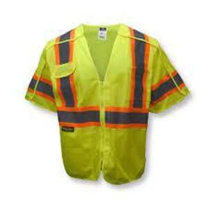 DESCRIPTION: (6) SURVEYOR VEST BRAND/MODEL: ANSI 107 RETAIL$: $20.00 EA SIZE: 2XL QTY: 6