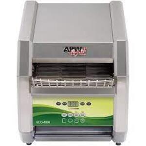 DESCRIPTION: (1) CONVEYOR TOASTER BRAND/MODEL: APW WYOTT #ECO-4000 RETAIL$: $2,040.00 EA SIZE: 10" WIDE WITH 1 1/2 OPENING QTY: 1