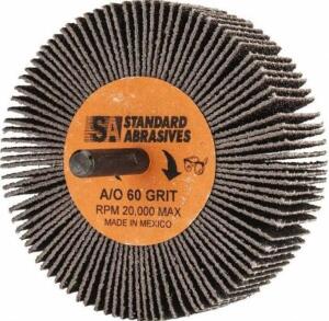 DESCRIPTION (2) PACKS OF (10) STANDARD ABRASIVES FLAP WHEEL BRAND/MODEL 7000122208 ADDITIONAL INFORMATION GRIT: 60/FLEXIBLE/RETAILS AT $130.40 PER PK