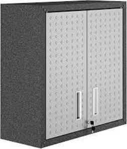 DESCRIPTION: (1) STEEL FLOATING GARAGE CABINET BRAND/MODEL: MANHATTAN COMFORT #5GMC RETAIL$: $137.99 EA SIZE: 30X30 QTY: 1