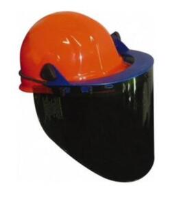 DESCRIPTION (1) PRO-SAFE RATCHET FACE SHIELD HEADGEAR SET BRAND/MODEL SW-WVK-OR ADDITIONAL INFORMATION ORANGE/ANTI-FOG/GREEN WINDOW/RETAILS AT $142.02